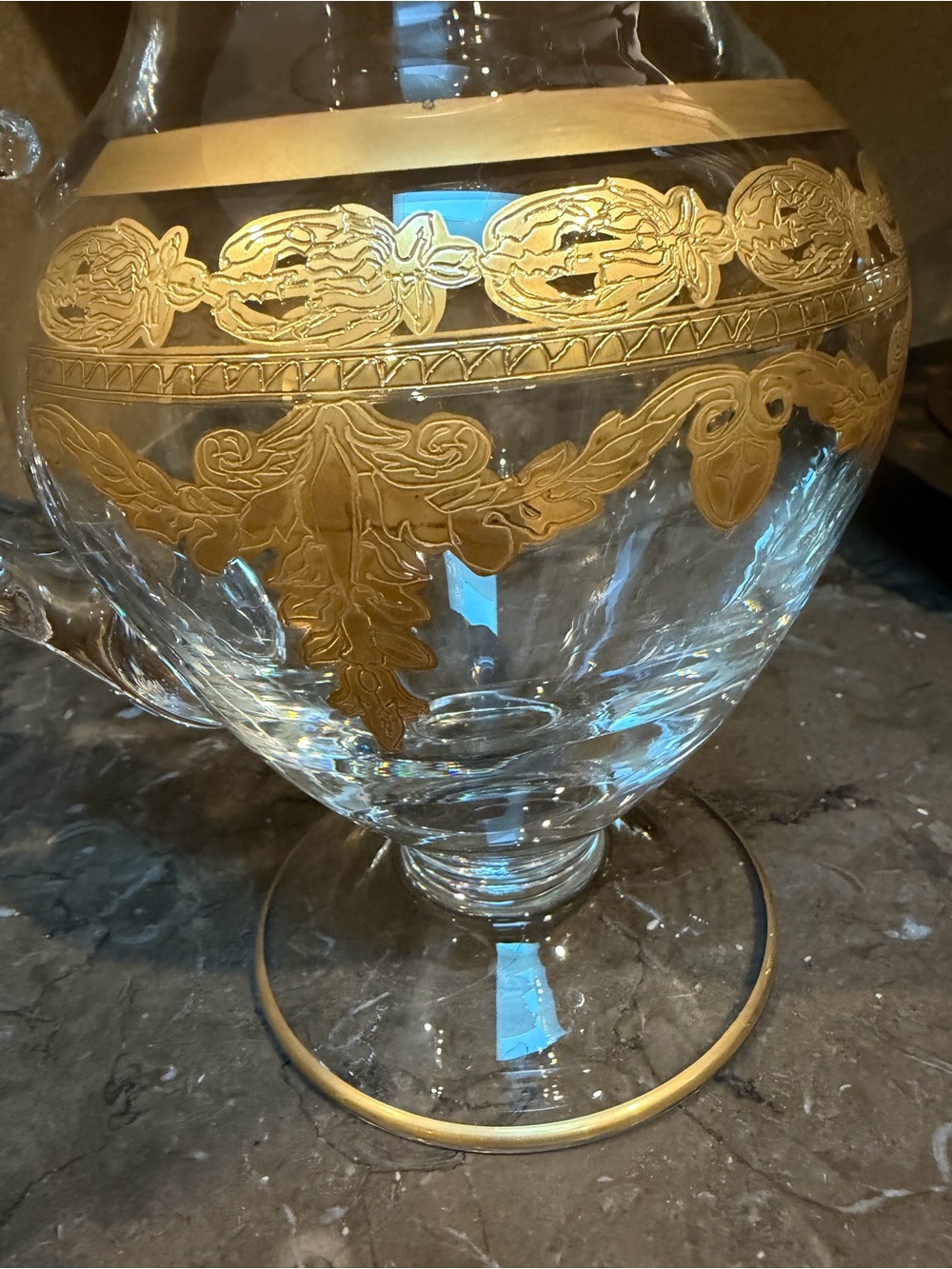 Arte Italica Rare Vetro Gold pitcher - Picture 7 of 11